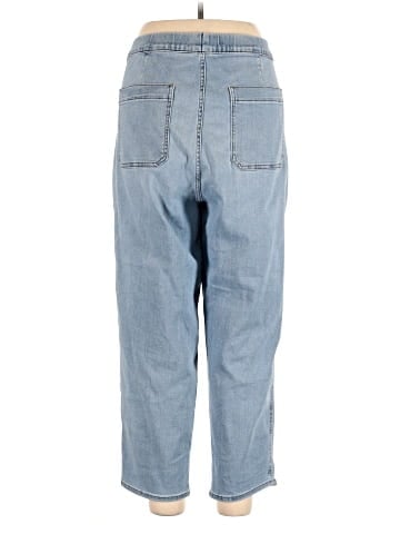 Madewell Pull-On Relaxed Jeans in Bellview Wash (view 2)