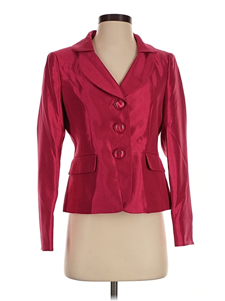 Pre-owned Le Suit Blazer Jacket In Red