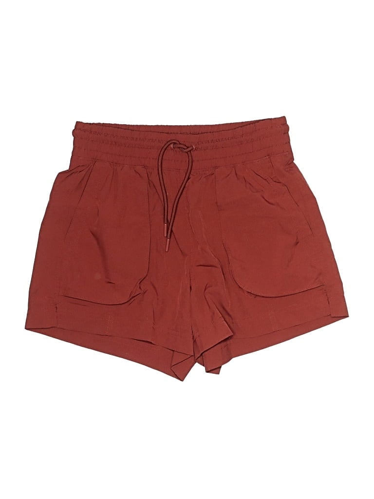 Pre-owned Active Athletic Shorts In Burgundy