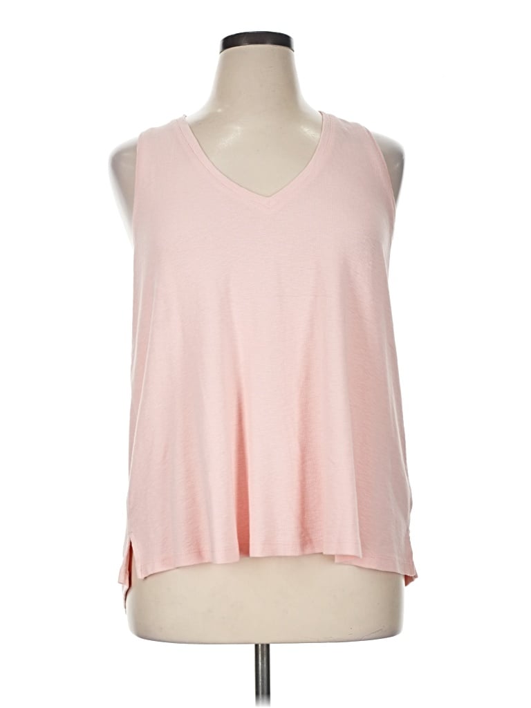 Wonderly Sleeveless Top Pink V-neck Tops