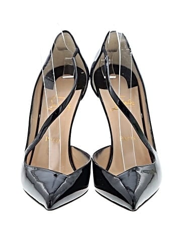 Christian Louboutin Patent Leather Jumping 100mm Pumps  (view 2)