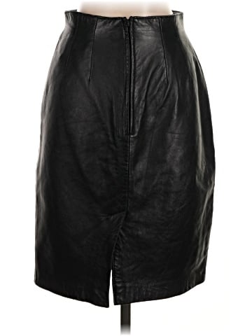 Lord & Taylor Leather Skirt (view 2)