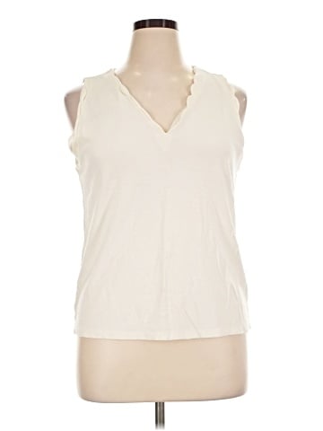 Ann Taylor Factory Sleeveless T-Shirt (view 1)