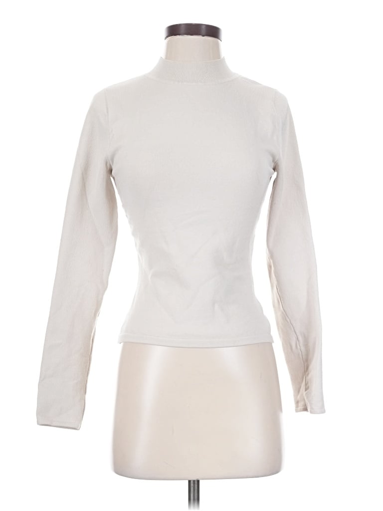 Pre-owned Babaton Turtleneck Sweater In Ivory