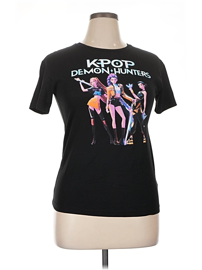 Pre-owned Netflix Short Sleeve T-shirt In Black