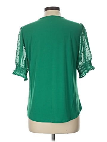 Adrianna Papell Short Sleeve Blouse (view 2)