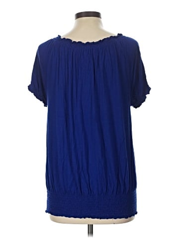 INC International Concepts Short Sleeve Blouse (view 2)