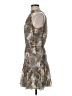 Veronica Beard 100% Silk Paisley Brown Silver Cocktail Dress Size 8 - photo 5