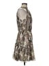 Veronica Beard 100% Silk Paisley Brown Silver Cocktail Dress Size 8 - photo 4