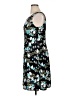 Perceptions Floral Black Casual Dress Size XL - photo 5