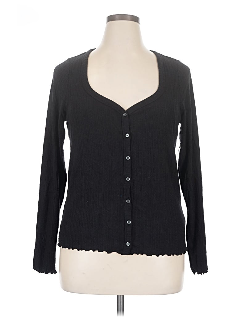 Old Navy Cardigan Sweater In Black