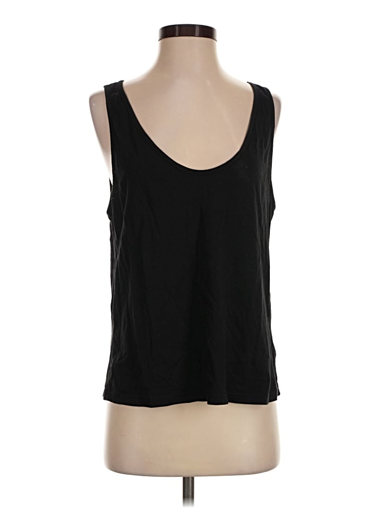 Pre-owned Xcvi Tank Top Black Strapless Neckline Tops