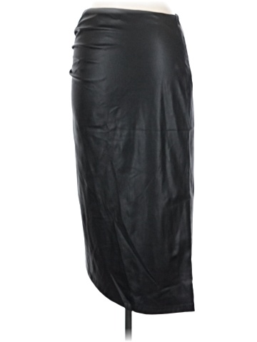 Helmut Lang Faux Leather Skirt (view 2)