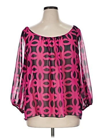 New York & Company 3/4 Sleeve Blouse (view 1)