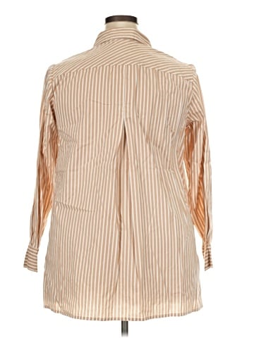 Jessica London Long Sleeve Button-Down Shirt (view 2)