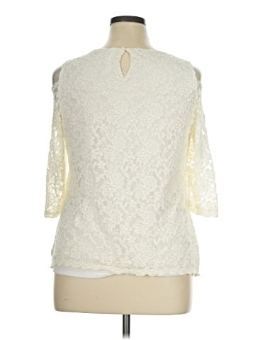 NY Collection 3/4 Sleeve Top (view 2)