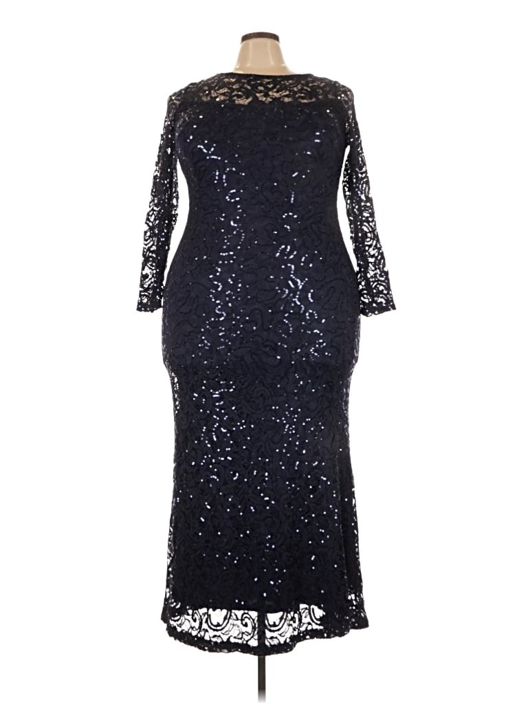Pre-owned Marina Cocktail Dress In Black