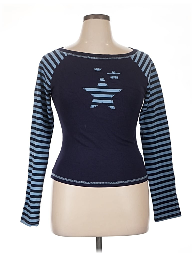 Pre-owned Cider 3/4 Sleeve T-shirt In Blue