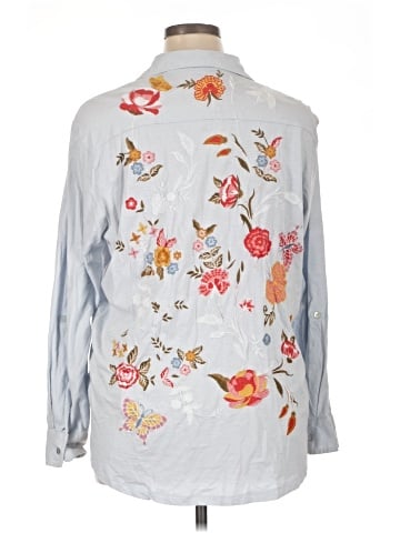 Caite Long Sleeve Button-Down Shirt (view 2)