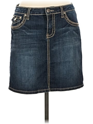 Earl Jean Denim Skirt (view 1)