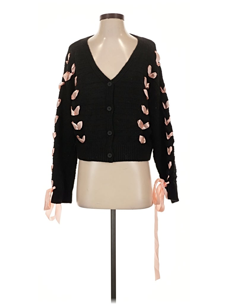 Pre-owned Cider Cardigan Sweater In Black