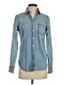 J.Crew Blue Long Sleeve Polo Size 0 - photo 1