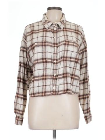 American Eagle Outfitters Long Sleeve Button-Down Shirt (view 1)