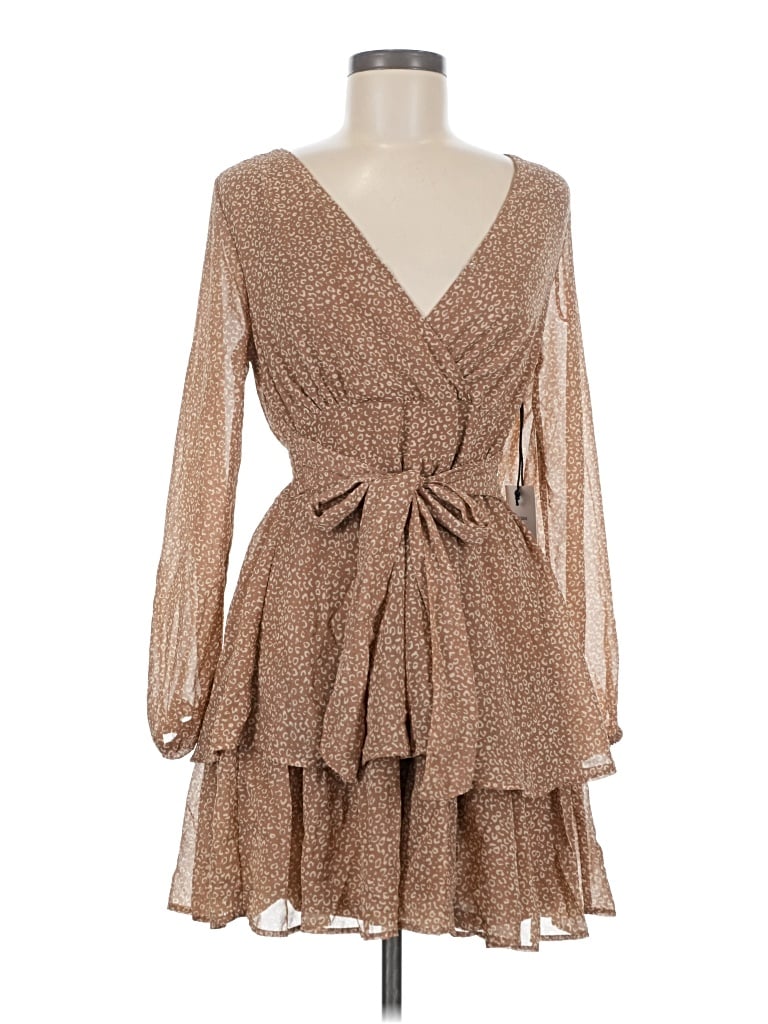 Pre-owned Japna Cocktail Dress In Tan