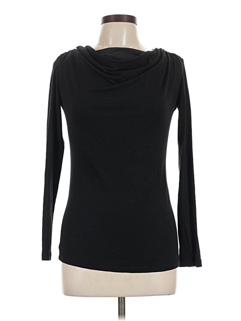 Pre-owned Max & Co Long Sleeve Top Black Cowl Neck Tops