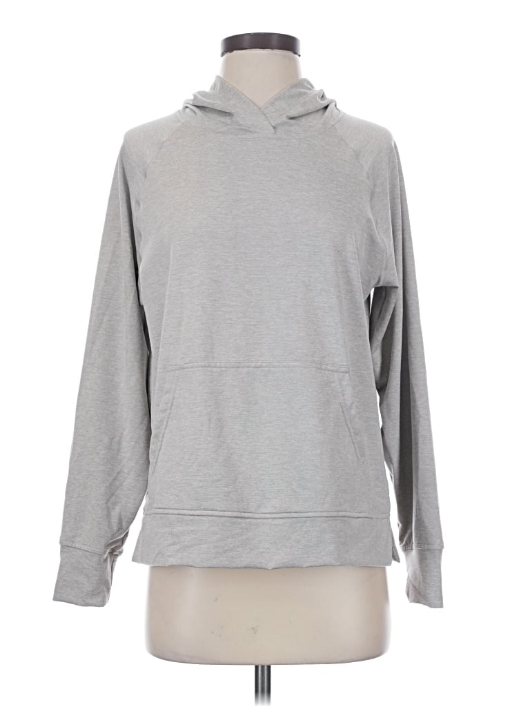 Pre-owned Danskin Pullover Hoodie In Gray