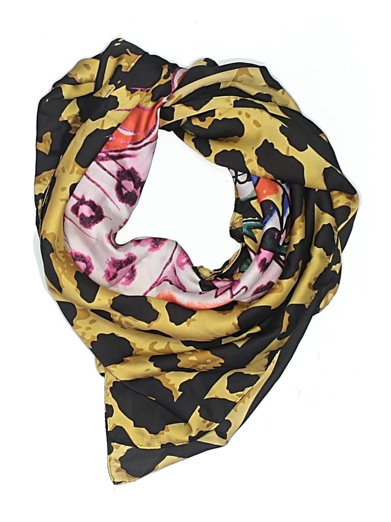 Pre-owned Ed Hardy Scarf In Yellow