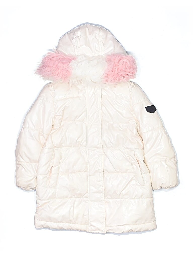 Pre-owned Sam Edelman Kids' Snow Jacket In Ivory