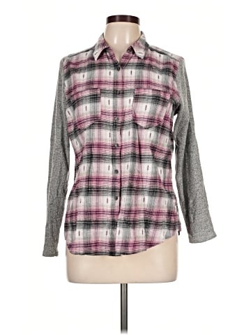 Maurices 3/4 Sleeve Button-Down Shirt (view 1)