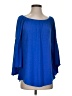 New Directions Blue 3/4 Sleeve Blouse Size S - photo 1