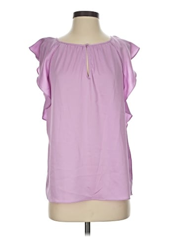 White House Black Market Short Sleeve Blouse (view 1)
