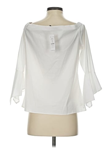 White House Black Market 3/4 Sleeve Blouse (view 2)