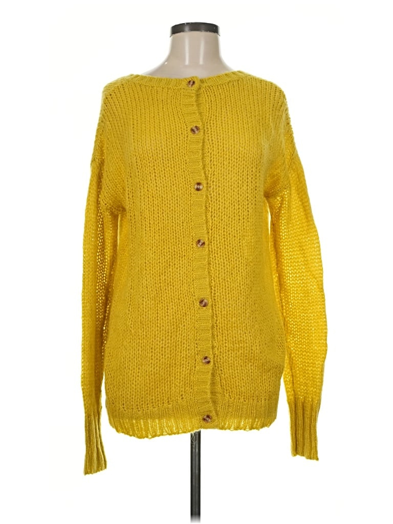 Pre-owned Caslon Cardigan Sweater In Yellow