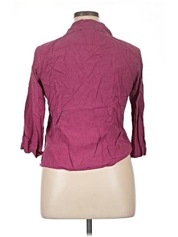 Notations 3/4 Sleeve Button-Down Shirt (view 2)