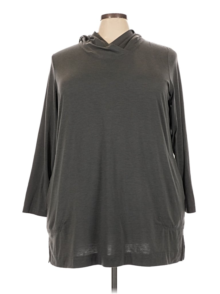 Pre-owned Duluth Trading Co. 3/4 Sleeve T-shirt In Gray