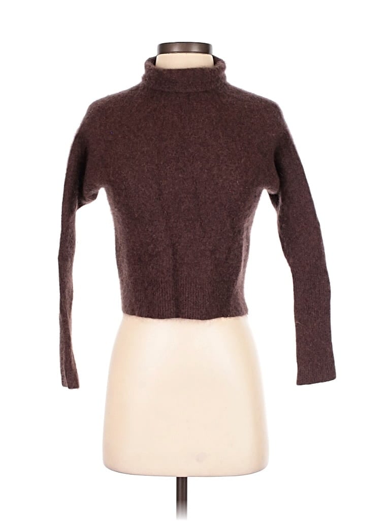 Pre-owned Wilfred Cashmere Pullover Sweater In Brown