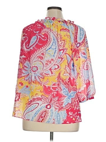 Chaps 3/4 Sleeve Blouse (view 2)