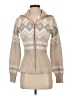 Tahari Chevron-herringbone Tan Cardigan Size XS - photo 1