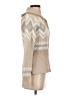 Tahari Chevron-herringbone Tan Cardigan Size XS - photo 4