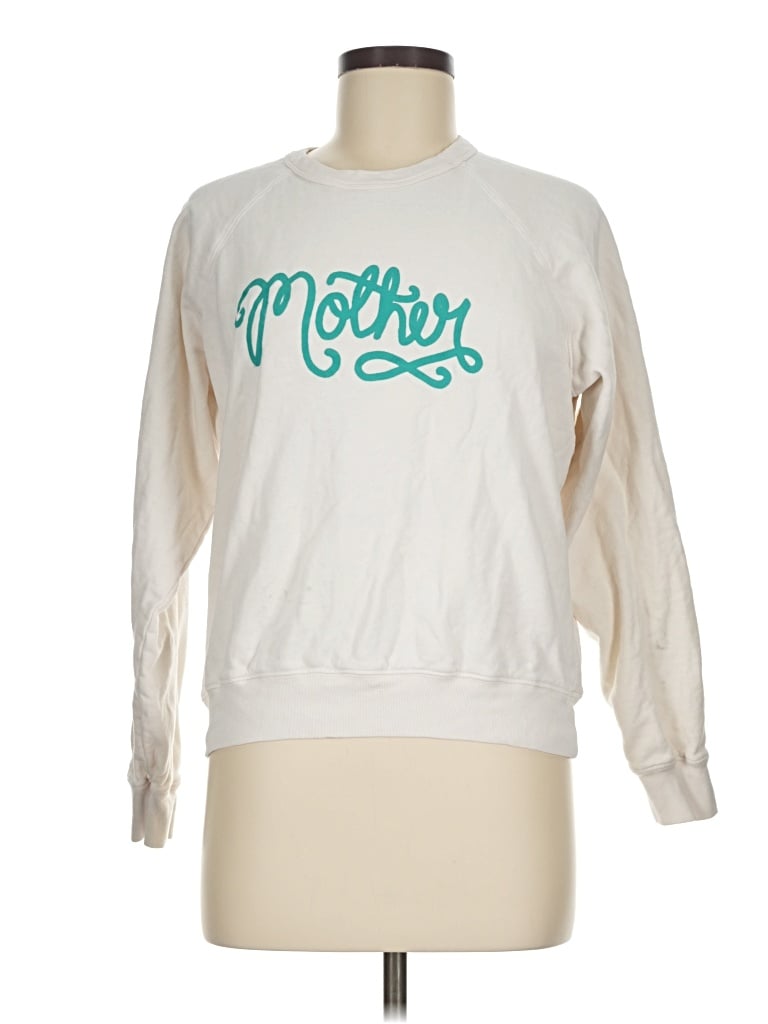 Pre-owned Mother Sweatshirt In Ivory