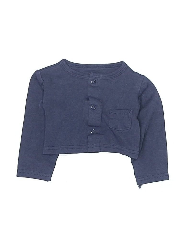 Pre-owned Hb Babies' Long Sleeve Henley In Blue