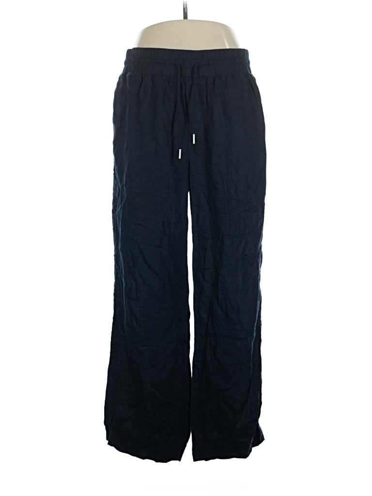 Pre-owned Quince Linen Pants In Blue