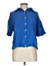 Shein 100% Polyester Blue 3/4 Sleeve Blouse Size 12 - photo 1