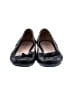Prada 100% Leather Black Flats Size EU 37 1/2 - photo 2