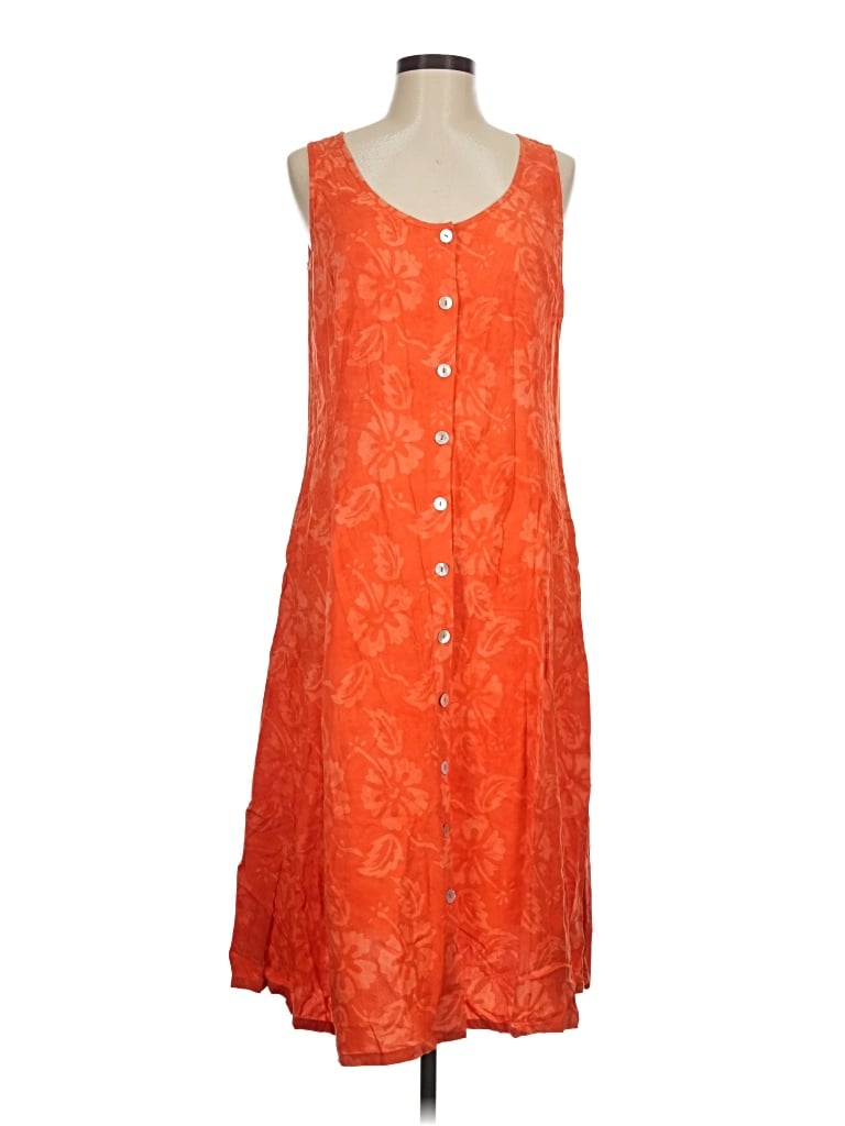 Pre-owned Norm Thompson Casual Dress In Orange