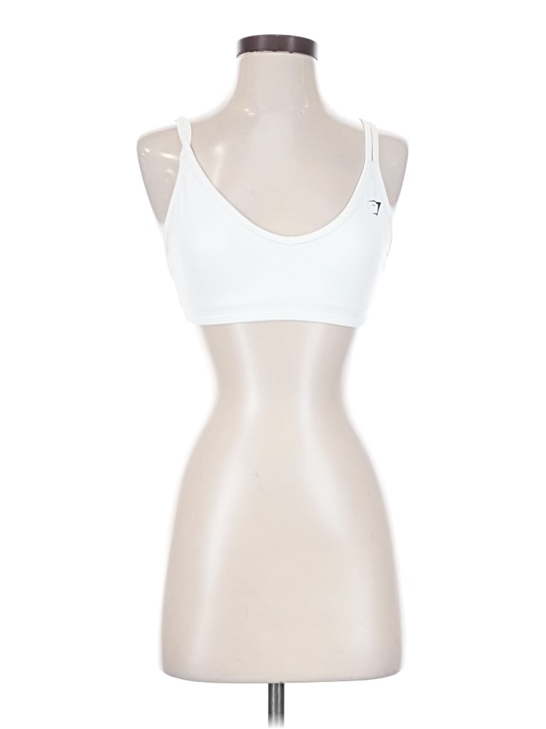 Pre-owned Gymshark Sports Bra In White